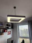 Lampa led kwadrat czarny