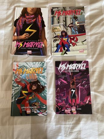 Coleção Ms. Marvel Kamala Khan Banda Desenhada Marvel Comic Book