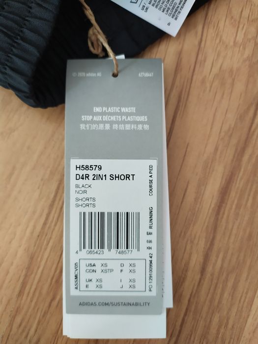 adidas szorty do biegania - NOWE