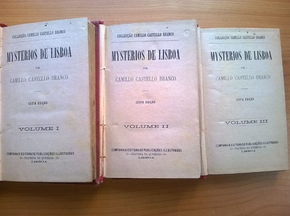 Mystérios de Lisboa (3 vols) - Camilo Castelo Branco