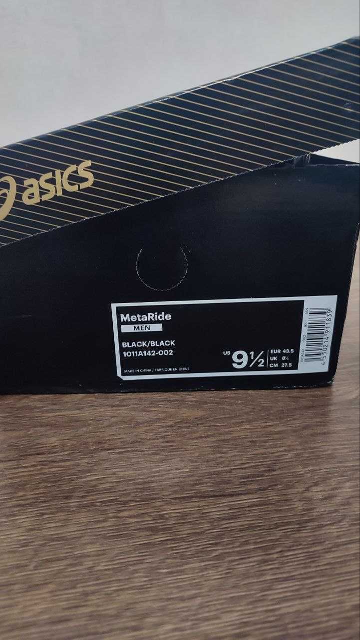 Asics MetaRide Mens Running Shoes - Black  Розмір: EUR 43.5