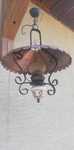 lampa wisząca stylowa jak naftowa metaloplastyka sufitowa