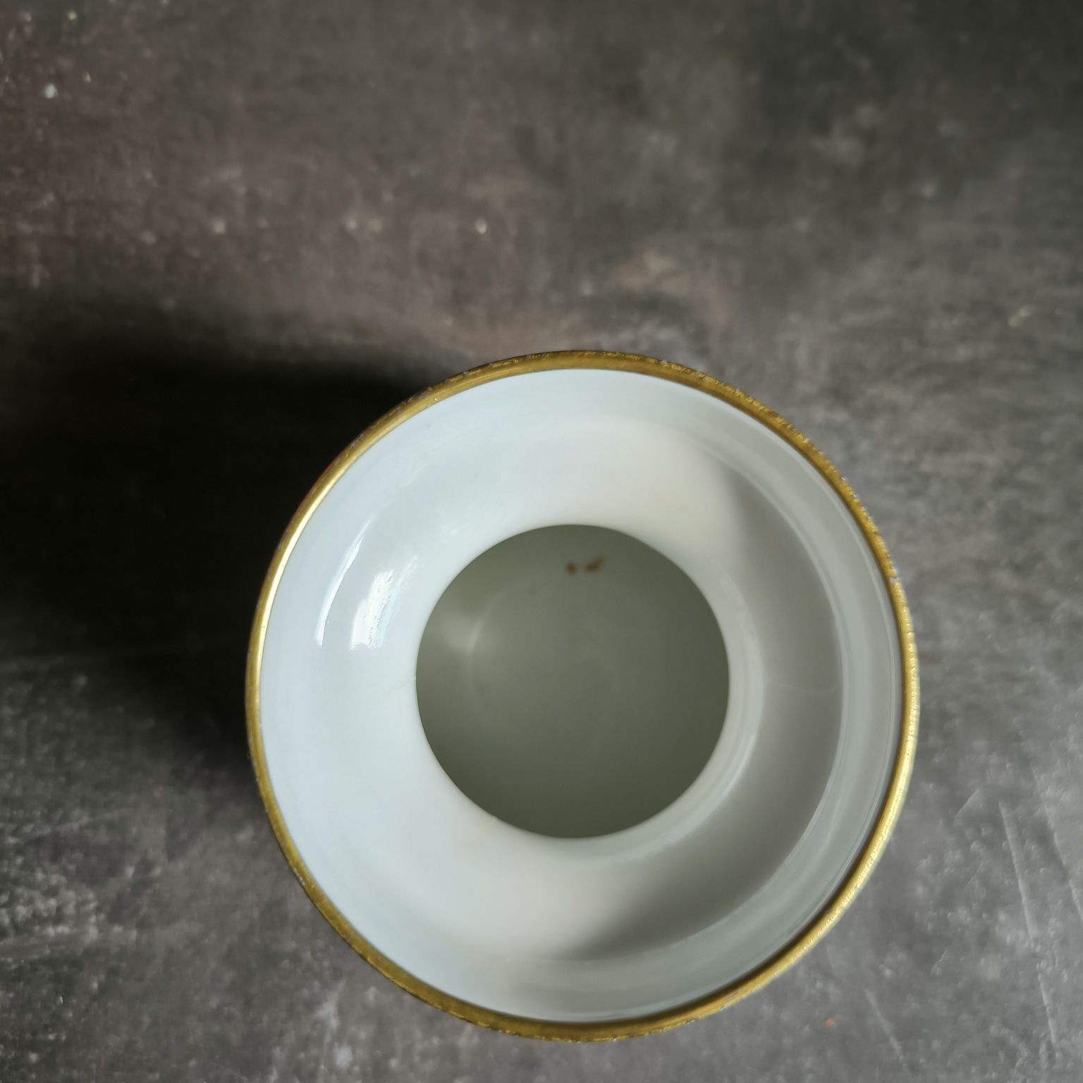 Wazon porcelanowy Unterweissbach Echt Kobalt – lata 60.