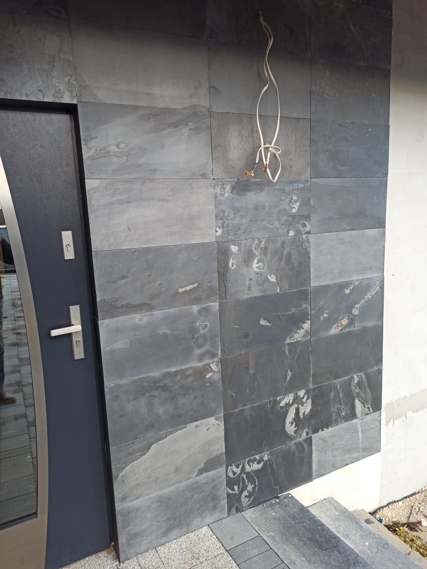 Łupek kamień dekoracyjny  Black Slate 30x60 Klink