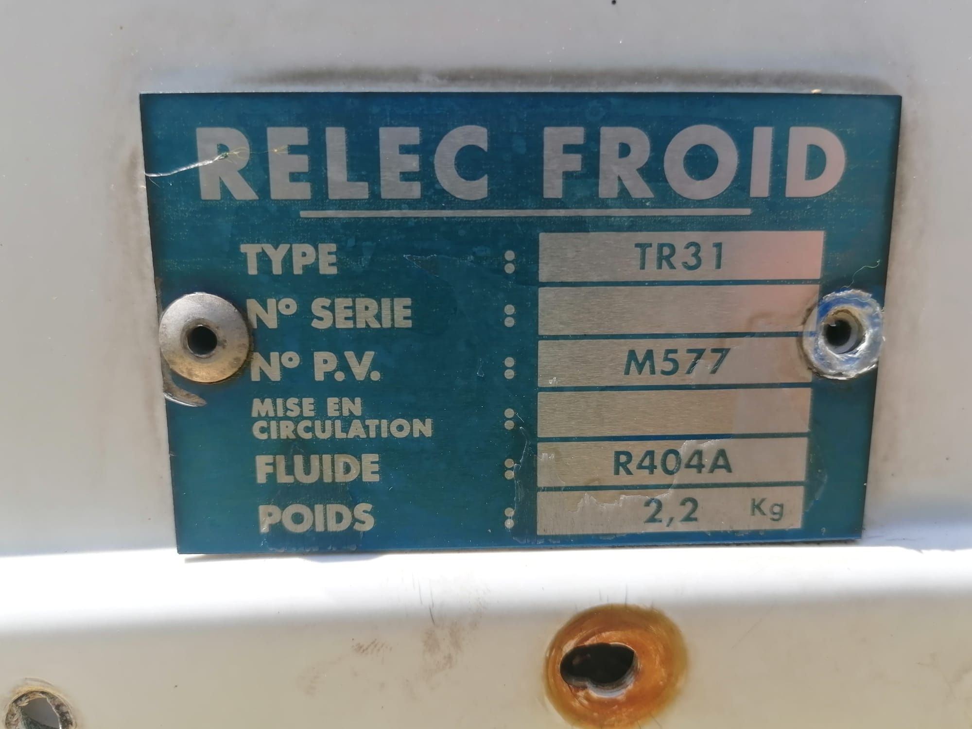 Agregat Relec Froid tr31