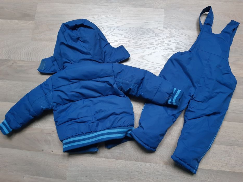 Kombinezon dziecięcy chłopięcy ciepły 12 miesięcy kurtka i spodnie