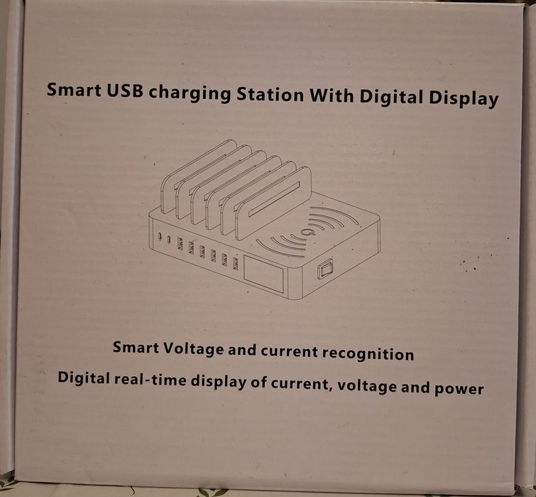 Smart USB charging Station With Digital Display