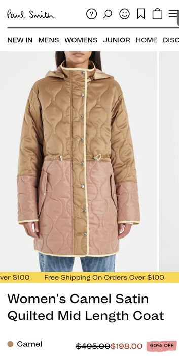 Стьобана куртка, пальто Paul Smith L, XL. Розпродаж Klein, Hilfiger