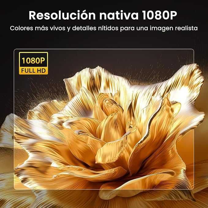 Mini projetor 4K com bluetooth