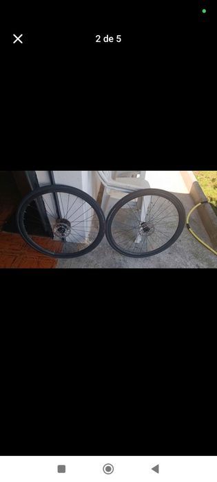 Rodas bicicleta estrada Merida cassete e discos novos