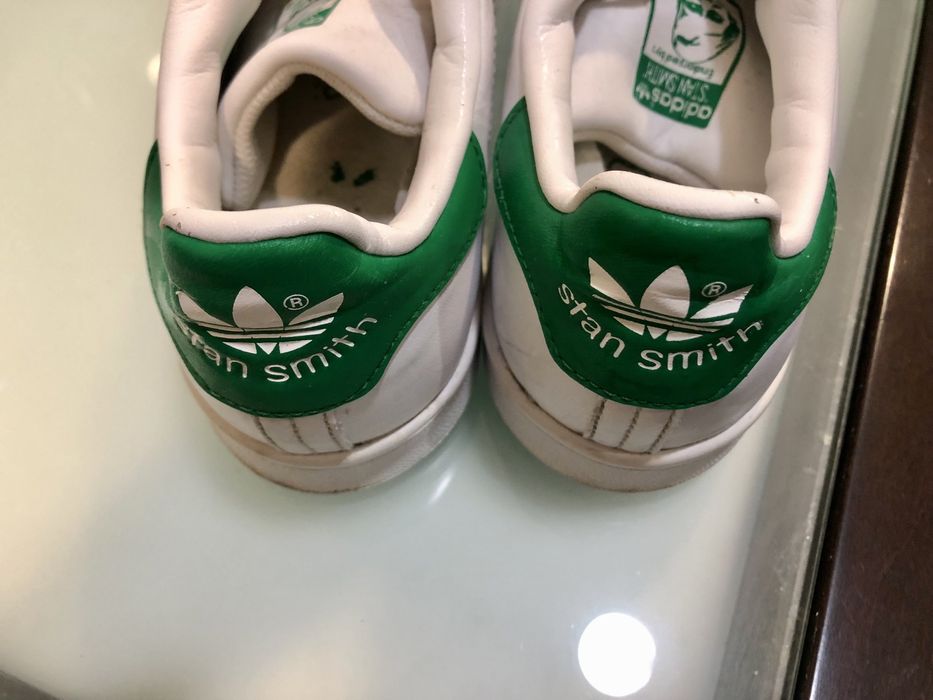 Sapatilhas brancas e verdes Stan Smith