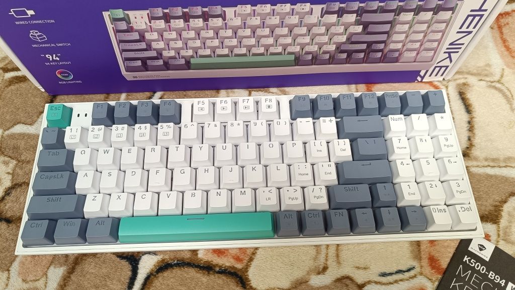 Механічна клавіатура з HOT-SWAP Machenike K500 94Key RED SWITCH RGB п