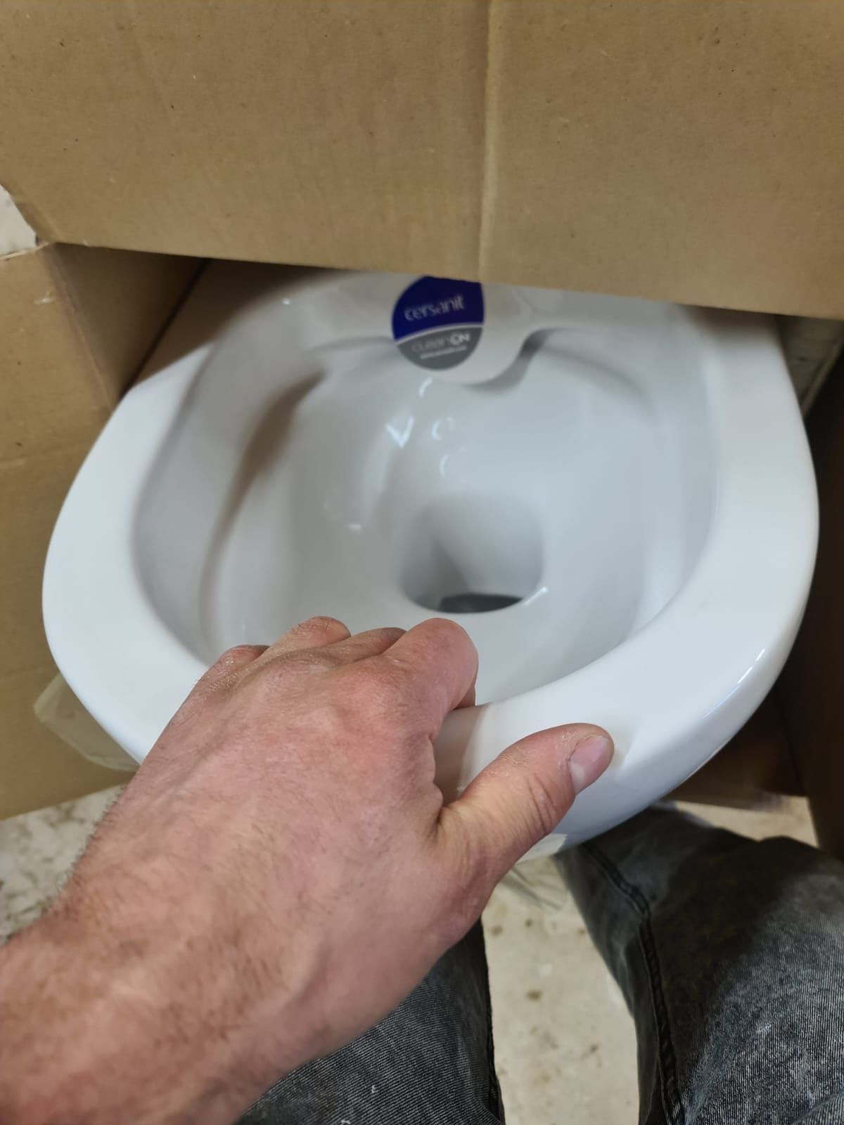 Miska wc z deską slim cersanit larga oval cleanon z deską S701-472 now
