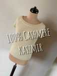 Cashmere kaszmir krem bez pastele sweter bluzka xl 42 40 jakosc