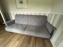 Sofa kanapa szara z funkcją spania
