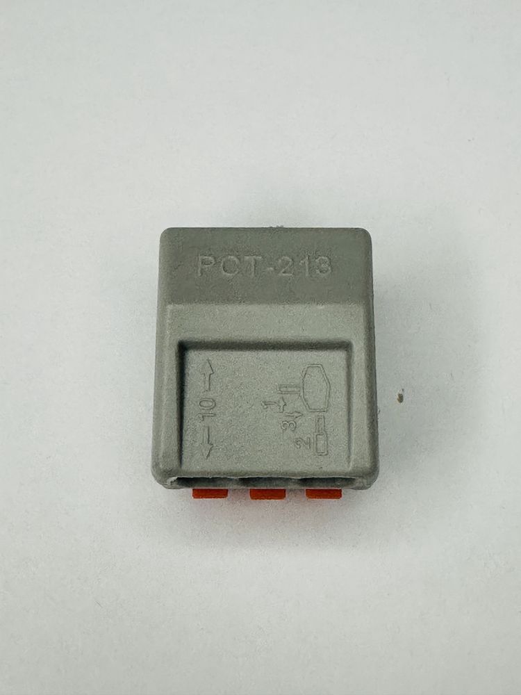 PCT 213. 3 піна. Клеми. Клемники. Wago. Клеммы. Зажими. Клемнік. Ваго.