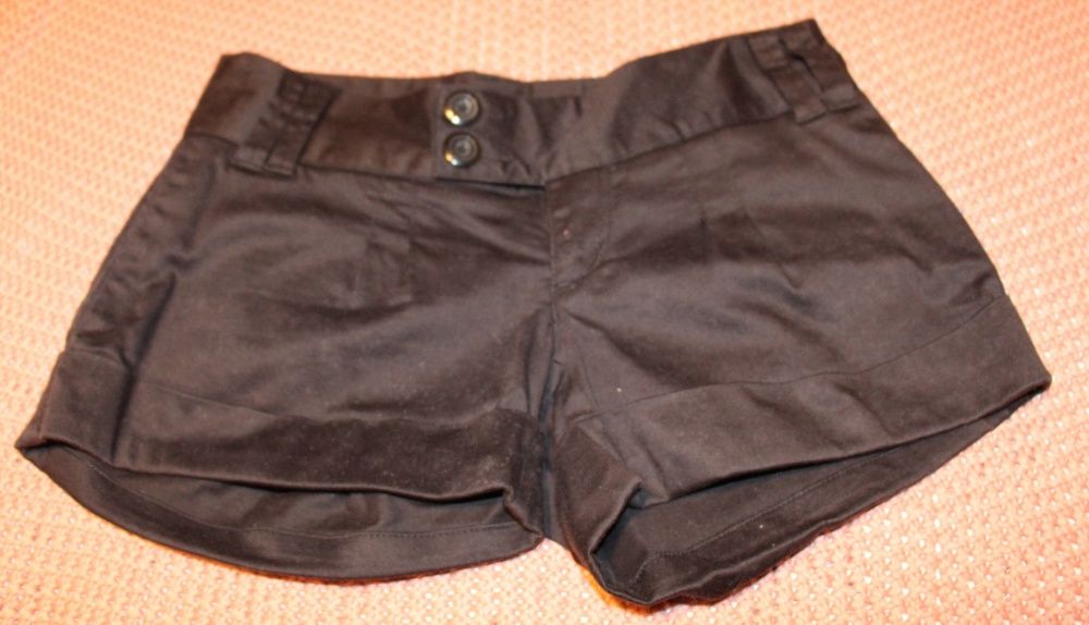 Calções acetinados pretos