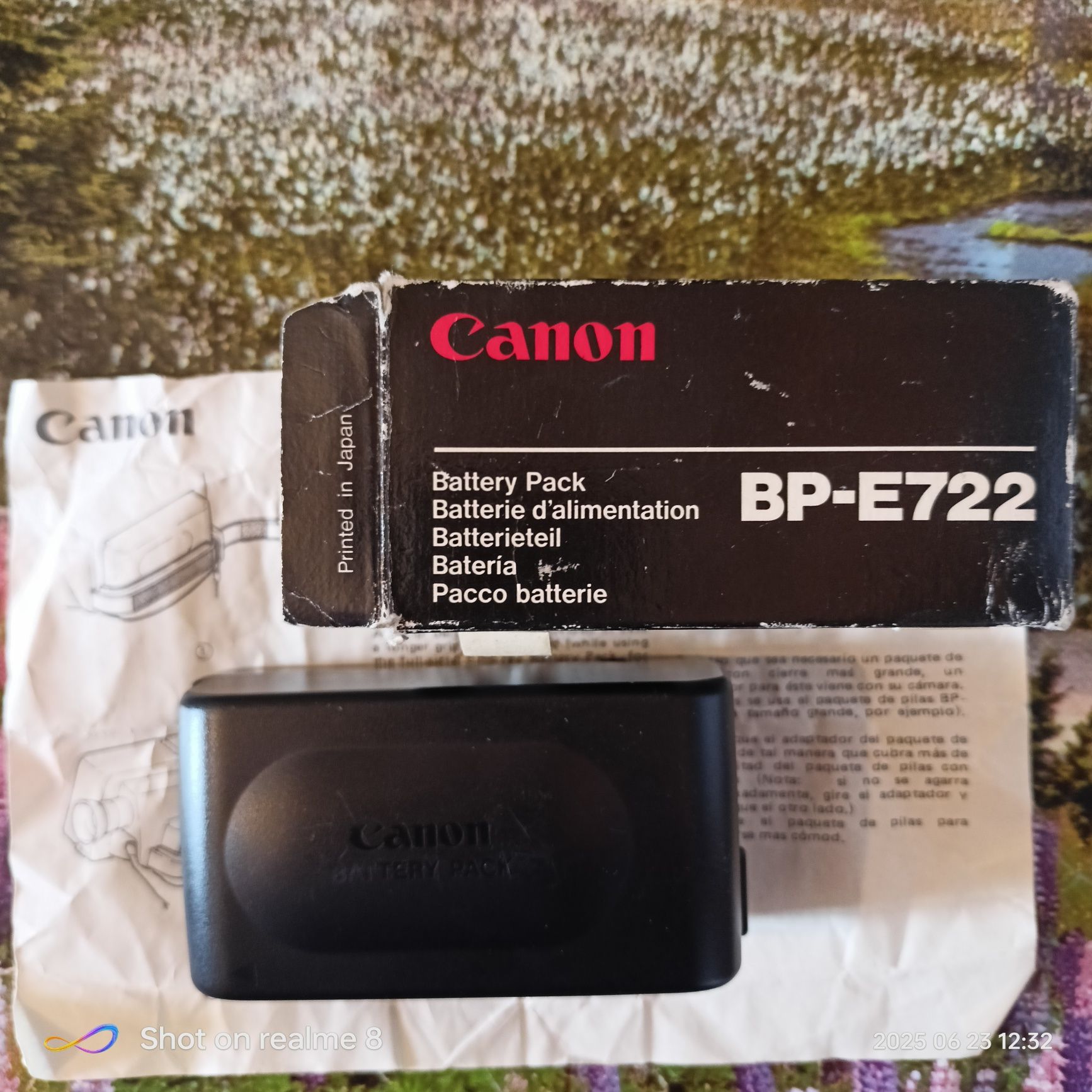 akumulator Canon BP-E722 – 6V 2200 mAh – Made in Japan