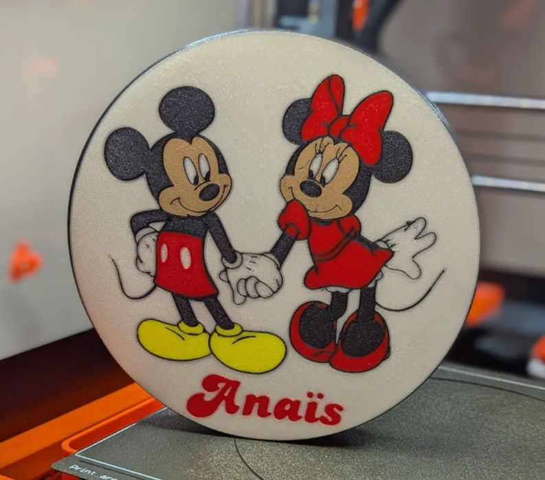 Lightbox Mickey e Minnie com Nome