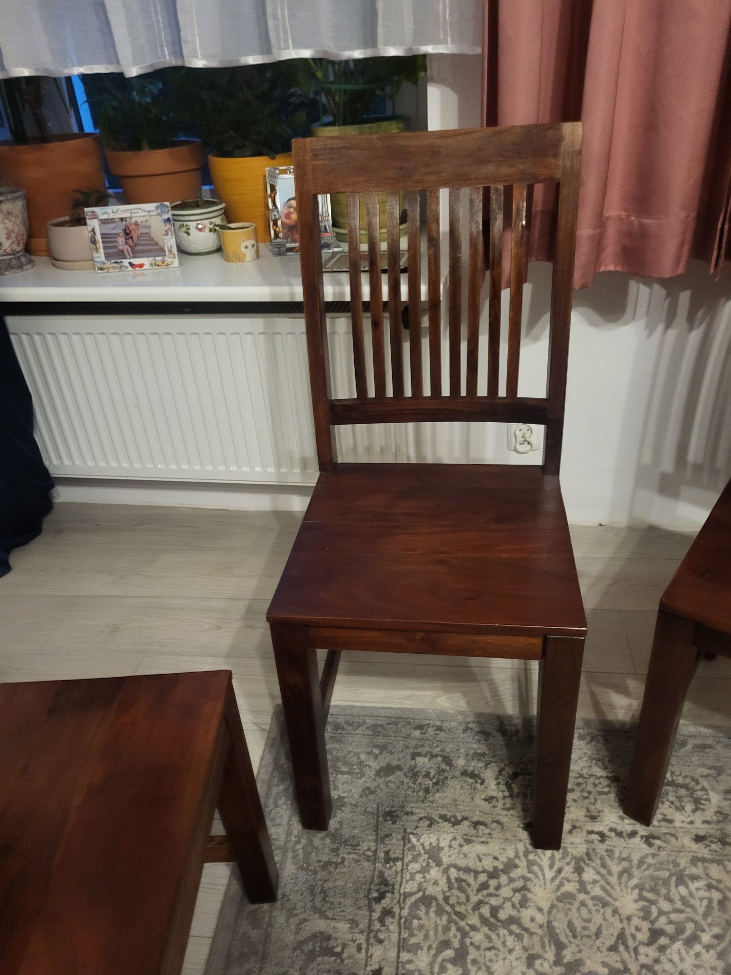 Stół 180×90 w stylu kolonialnym plus 5/6 krzeseł