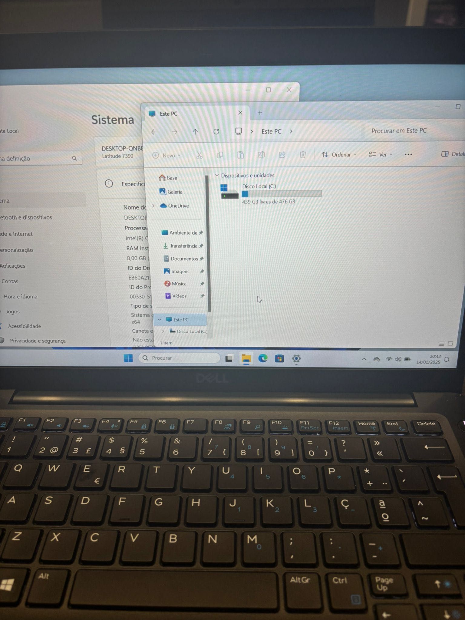 DELL Latitude 7390 / 8GB RAM / 512 GB Disco