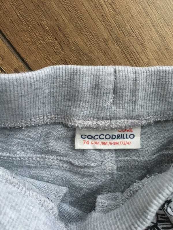Komplet Cocodrillo body+spodnie rozm. 74
