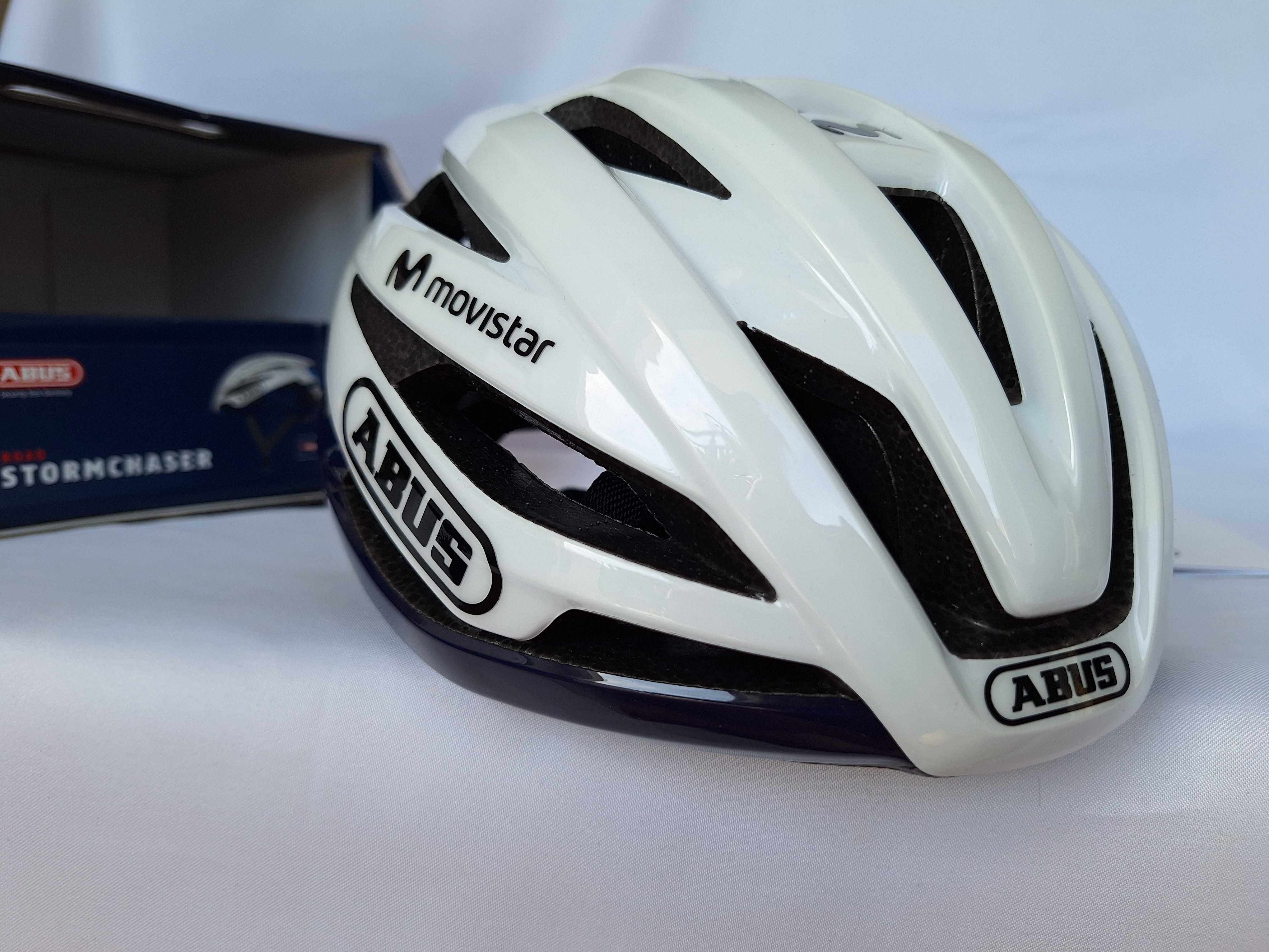 Kask rowerowy Abus StormChaser Movistar Team M 54-58cm