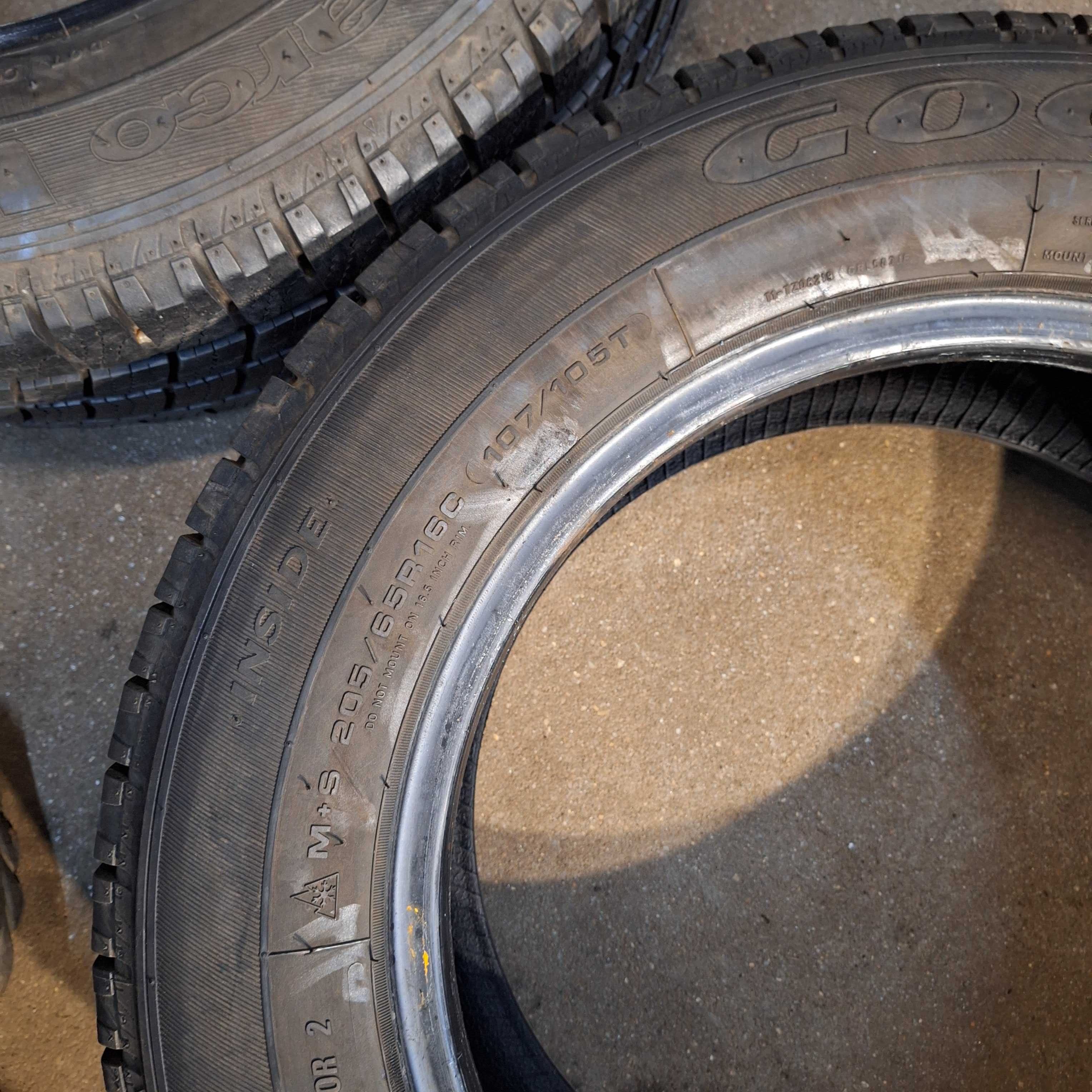 Goodyear CargoVector 205/65R16C 2016 Rok 6,2mm bieżnika