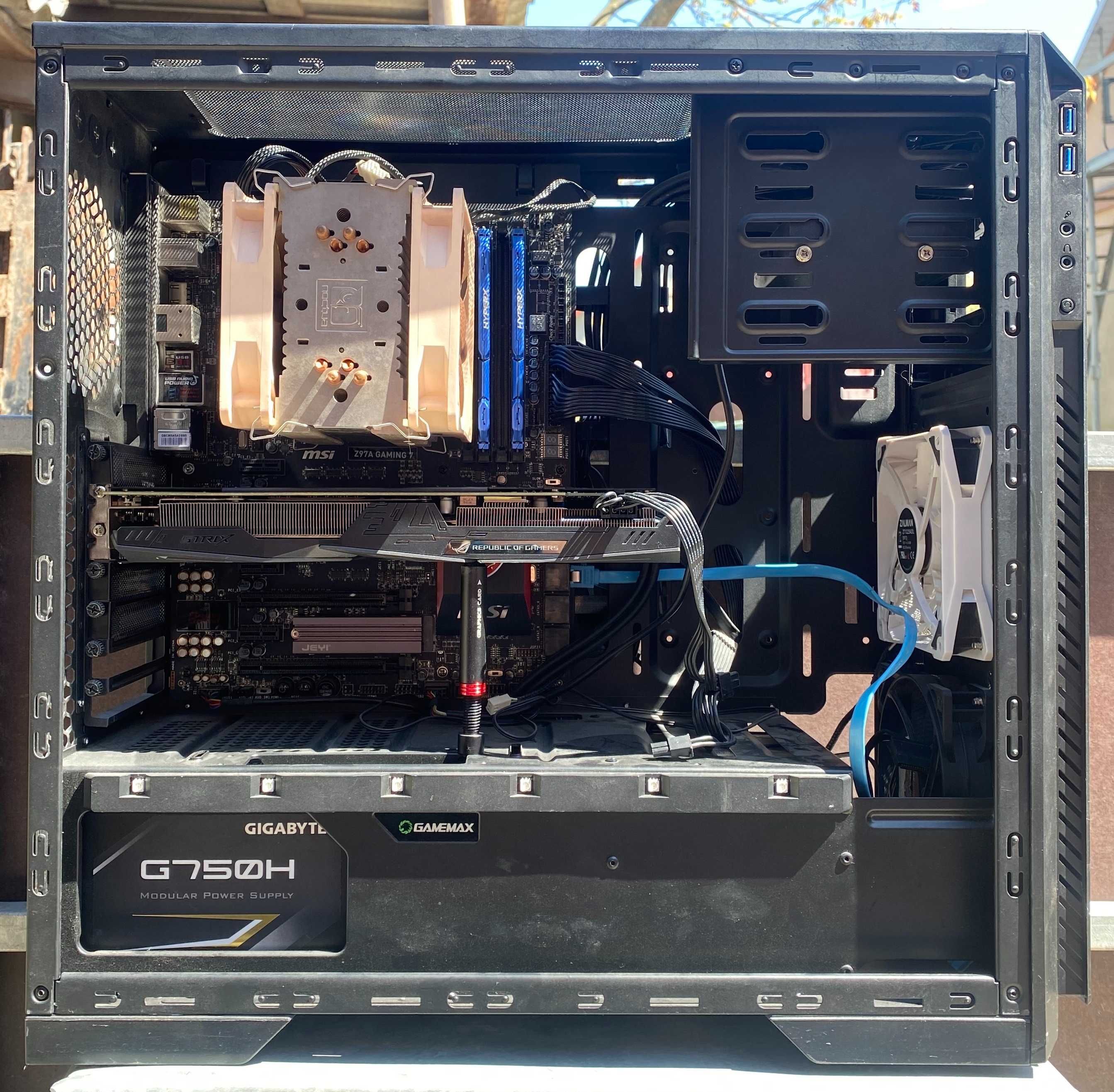 Комплект проц 4 ядра мать z97a gaming 7 + i7-4790k + 2 х 8 ГБ 1600мГц
