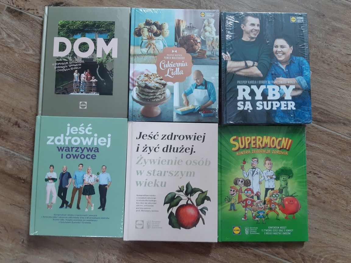 Książki komplet Lidl 6 sztuk