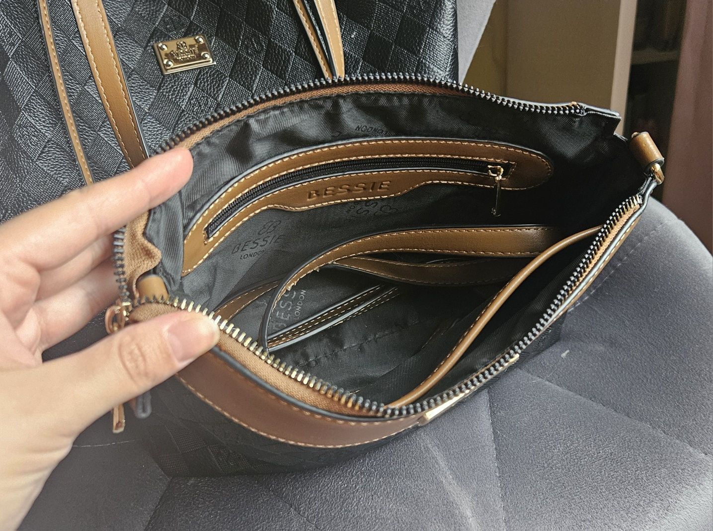 Torebka shopper w zestawie