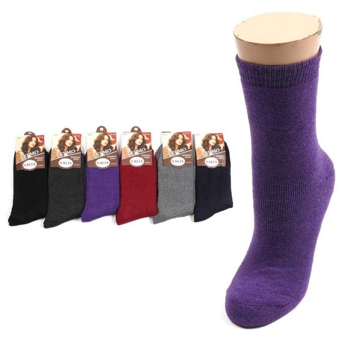 Женские махровые носки, Теплые носки, Женские носки 12 пар