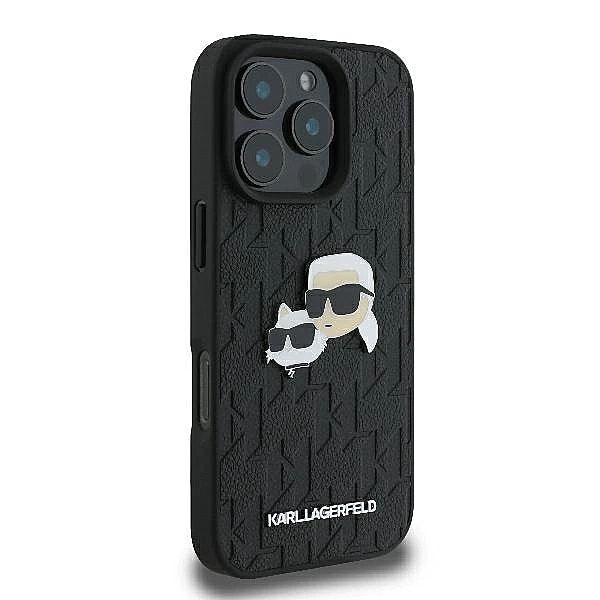 Etui Karl Lagerfeld Monogram Karl & Choupette Head Pin na iPhone 16 Pr
