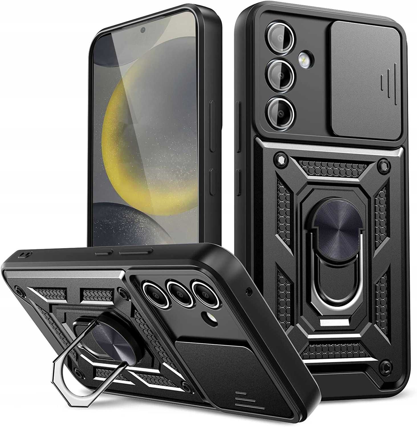 Etui Pancerne do Samsung Galaxy S24 + Szkło Hartowane