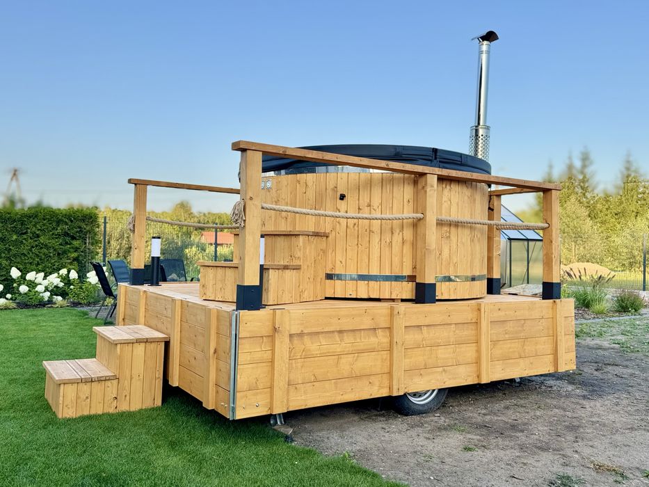 Mobilna balia najwieksza w Polsce! 8-10 osób! Jacuzzi do wynajecia !