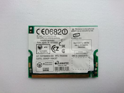 Karta WiFi Intel PRO Wireless LAN 2100 3B Adapter IBM ThinkPad T41
