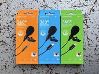 Петличний мікрофон для блогу BOROFONE BFK11 AUX 3.5/Lightning/Type-C