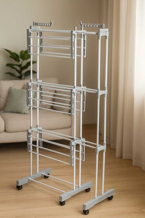 SUSZARKA na PRANIE Pionowa DUŻA Rozsuwana  135x66x173 cm