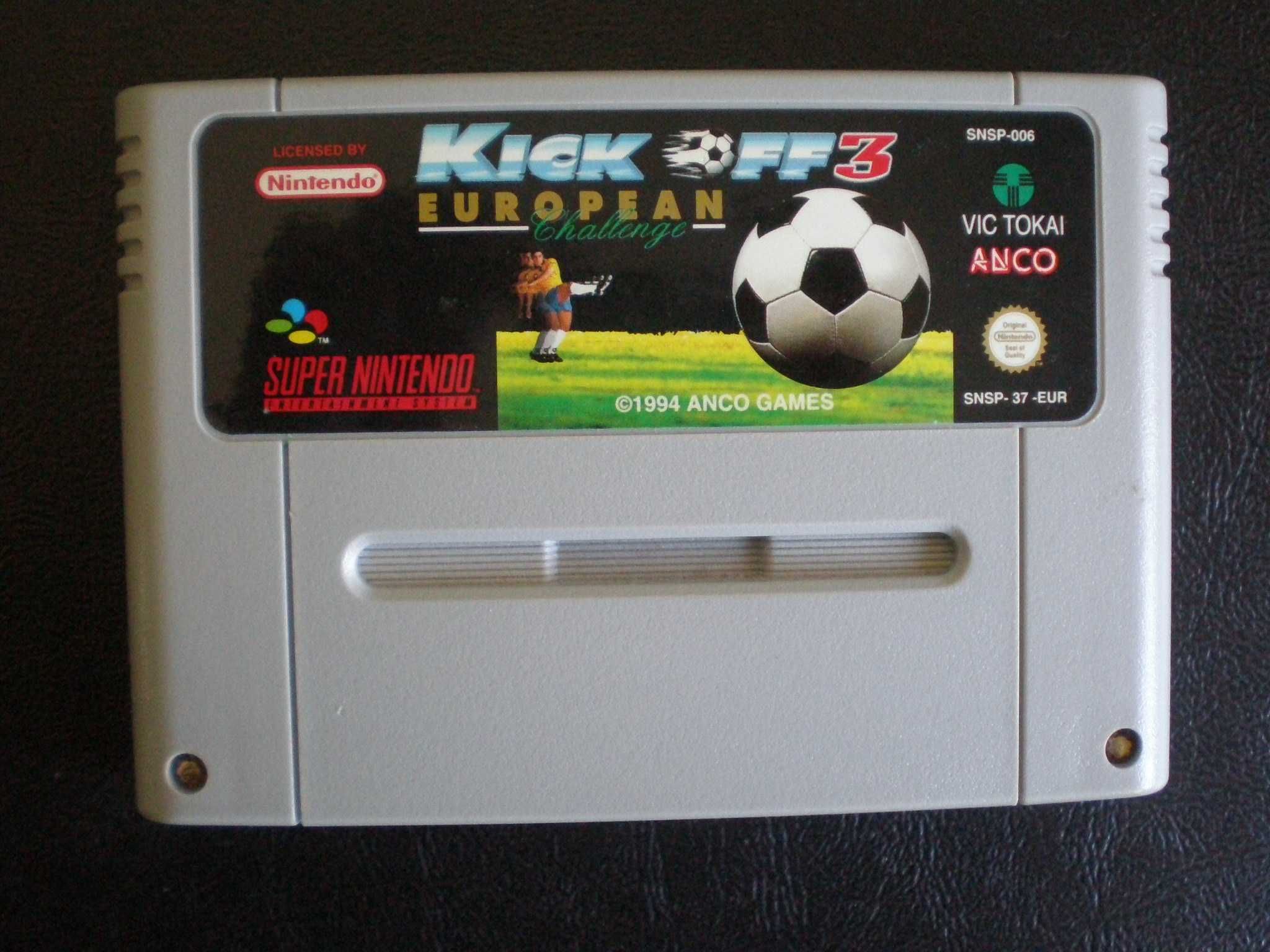 4 jogos Nintendo Super Nintendo - Kick Off European Super Shootout NBA