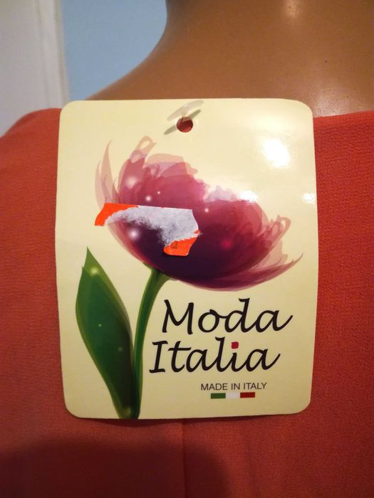 Elegancka włoska bluzka wizytowa, nowa z metką