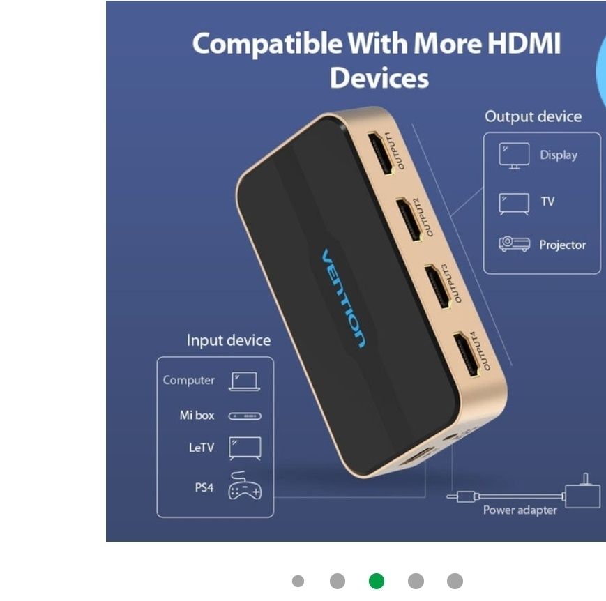 Світчер Vention HDMI 1х4