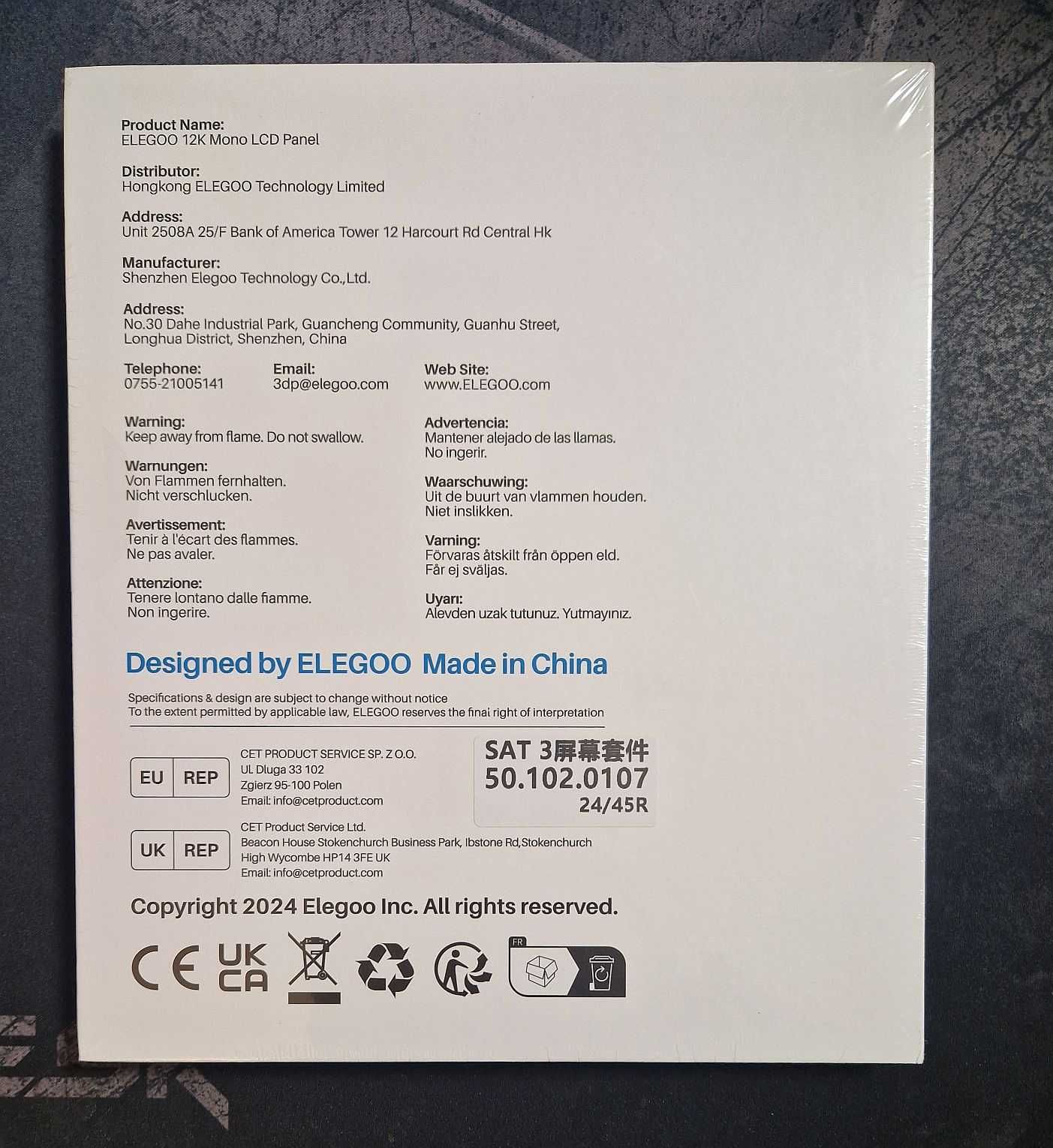 Ekran LCD Elegoo Saturn 3 12k/ 3 Ultra