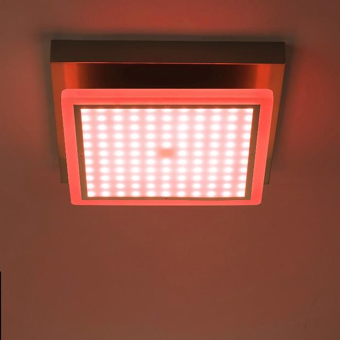 Lampa plafon nowoczesna RGB W kolor pilot ściemniacz do łazienki 25W