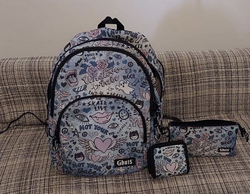Conjunto Mochila+estojo GHUTS
