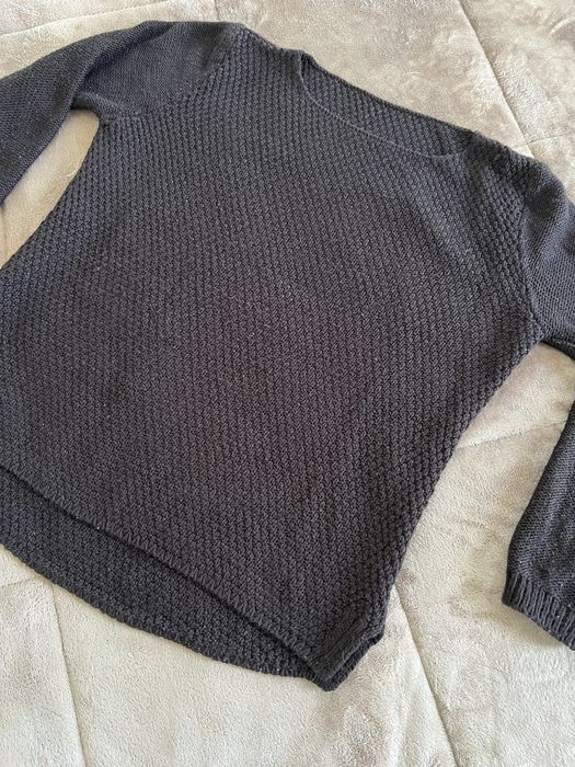Camisola de malha castanha