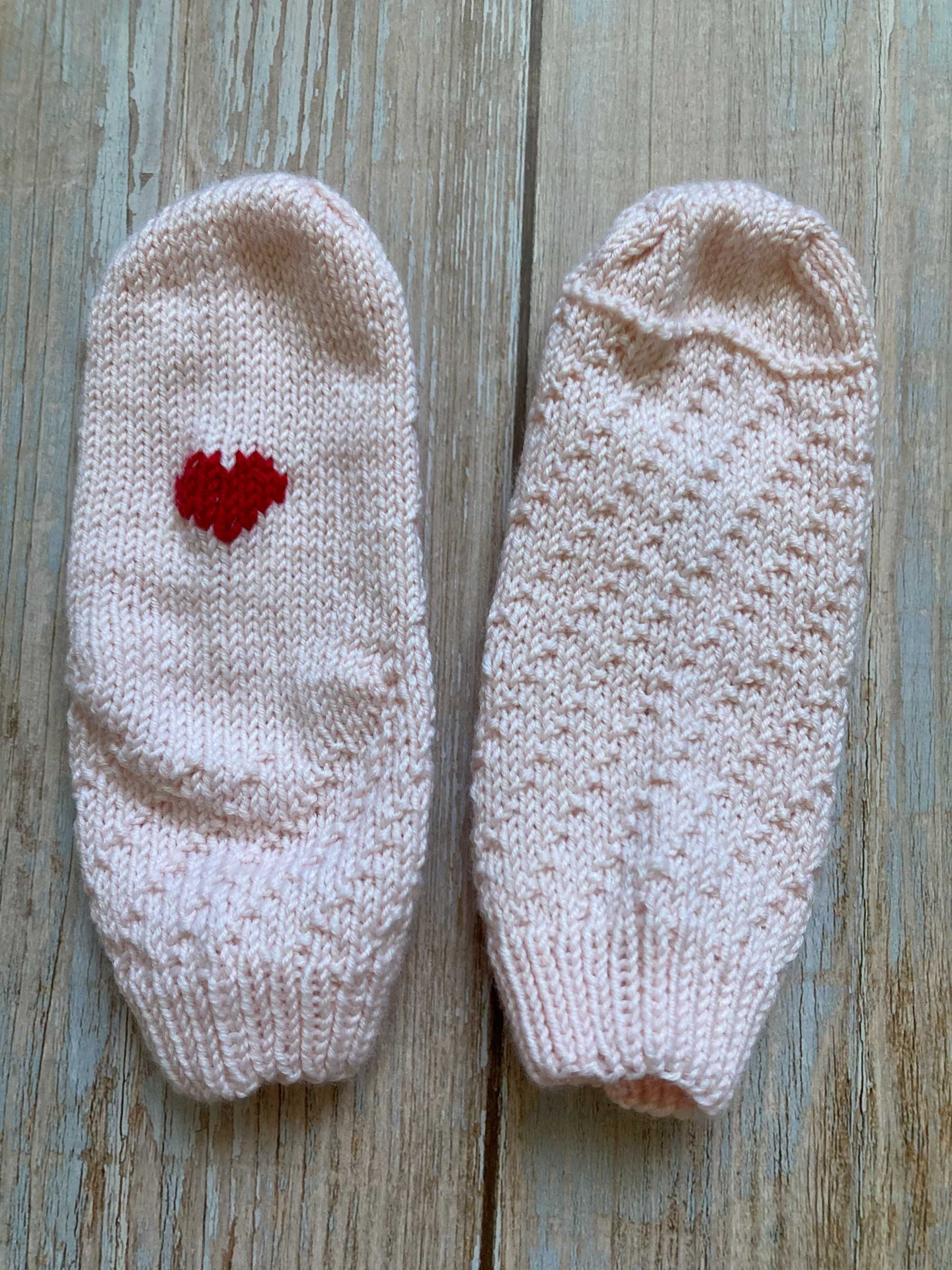 Skarpetki niemowlęce 3-6 mies - HANDMADE