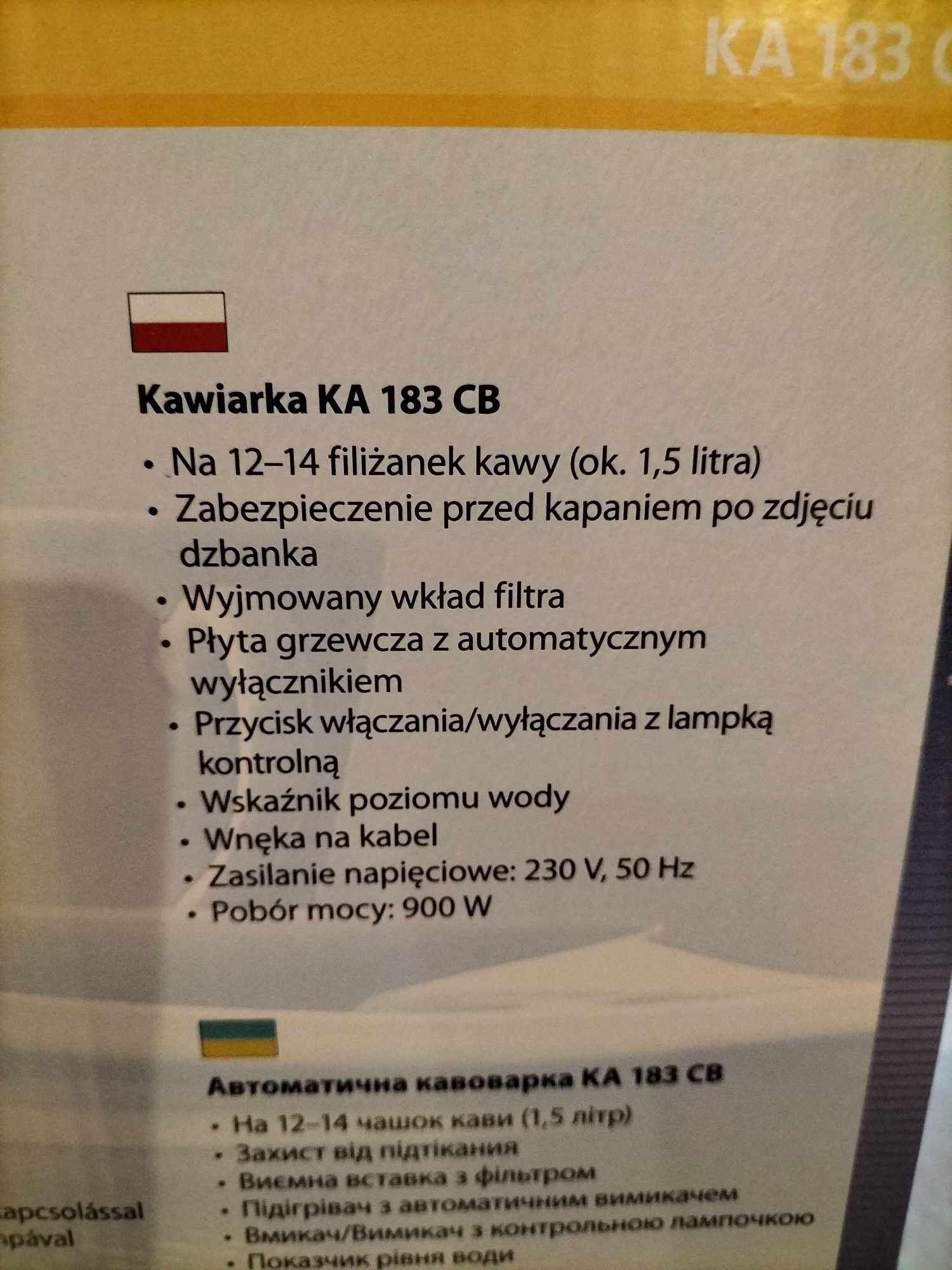 Kawiarka nowa nie używana !