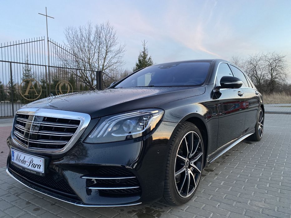 Auto do ślubu Mercedes S klasa long AMG pakiet