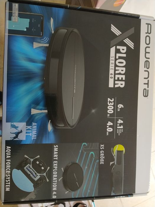 robot limpeza rowenta x-plorer serie 60, novo.