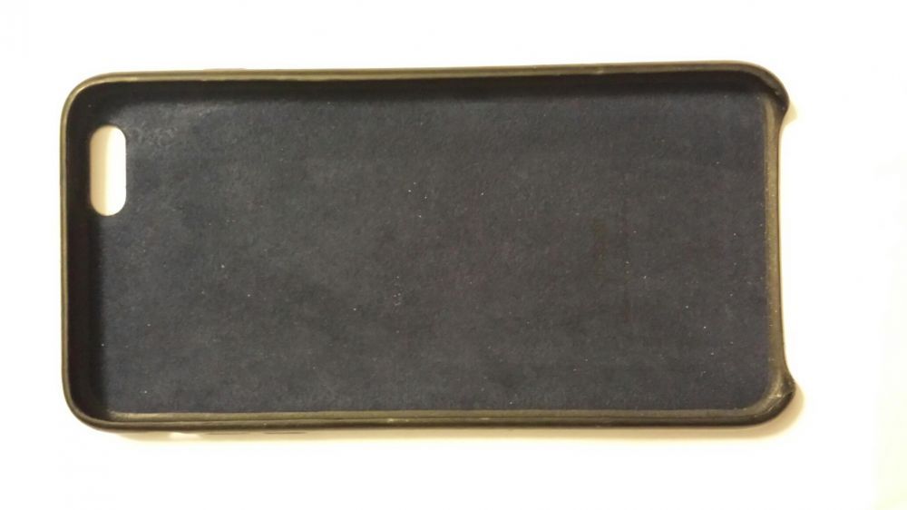 Capa azul em pele original para iphone 6 plus
